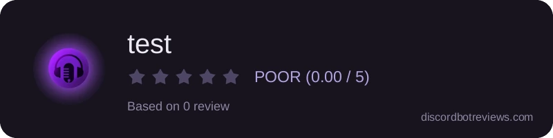 Rating widget preview for test