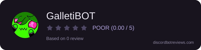 Rating widget preview for GalletiBOT
