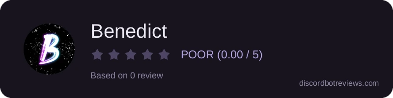 Rating widget preview for Benedict