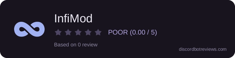 Rating widget preview for InfiMod