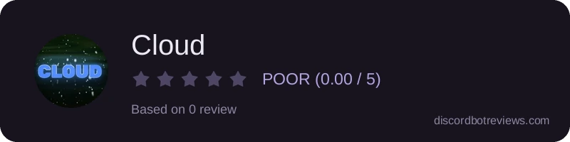 Rating widget preview for Cloud