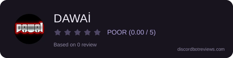 Rating widget preview for DAWAİ 