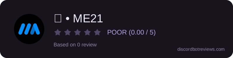 Rating widget preview for 🤖 • ME21