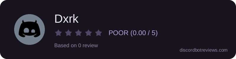 Rating widget preview for Dxrk