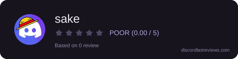 Rating banner for sake