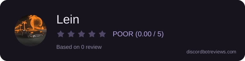 Rating widget preview for Lein