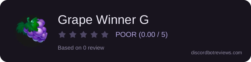 Rating banner for Grape Winner G