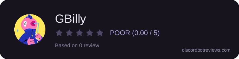 Rating banner for GBilly