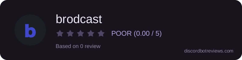 Rating widget preview for brodcast