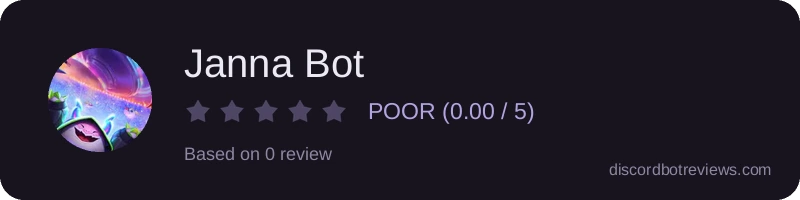 Rating banner for Janna Bot