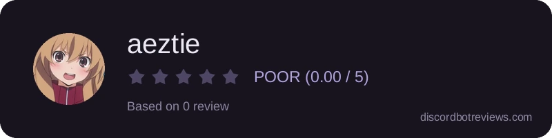 Rating widget preview for aeztie