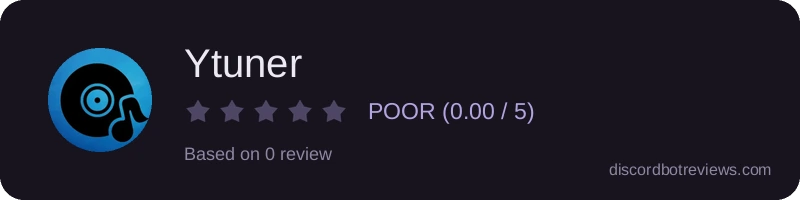 Rating widget preview for Ytuner