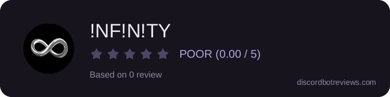 Rating widget preview for !NF!N!TY