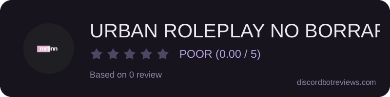Rating widget preview for URBAN ROLEPLAY NO BORRAR