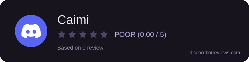 Rating widget preview for Caimi