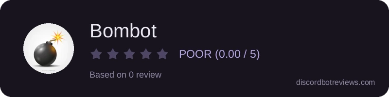 Rating widget preview for Bombot