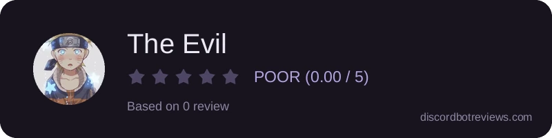 Rating banner for The Evil