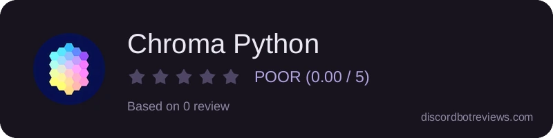 Rating widget preview for Chroma Python