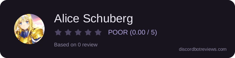 Rating widget preview for Alice Schuberg