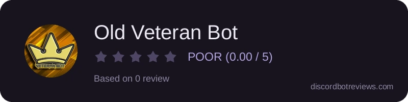 Rating widget preview for Old Veteran Bot