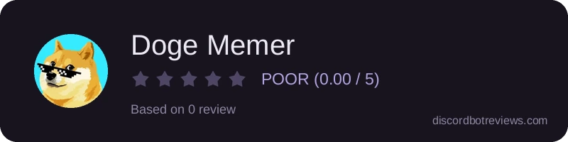 Rating widget preview for Doge Memer