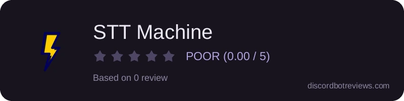 Rating widget preview for STT Machine