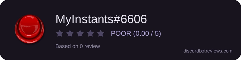 Rating widget preview for MyInstants#6606