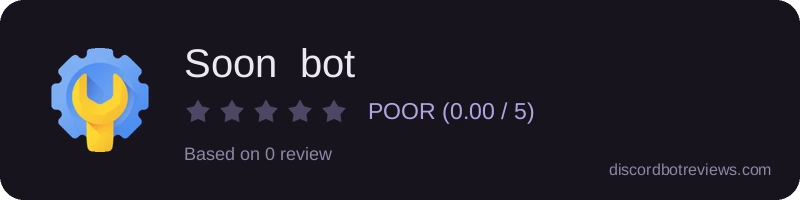 Rating widget preview for Soon  bot