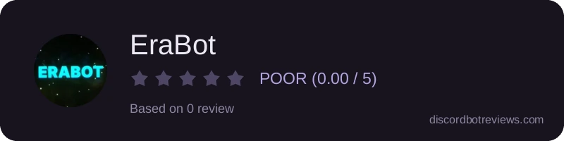 Rating widget preview for EraBot