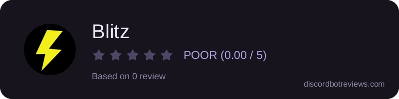 Rating widget preview for Blitz