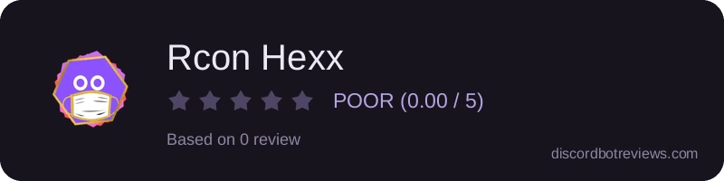 Rating widget preview for Rcon Hexx