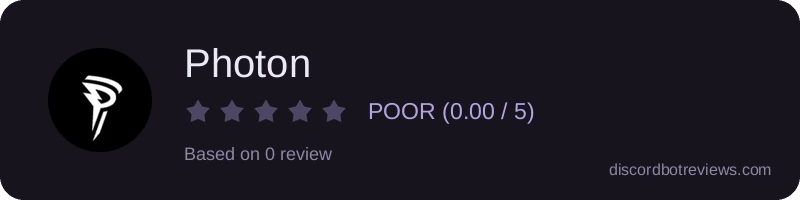 Rating widget preview for Photon