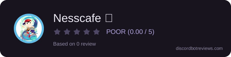 Rating widget preview for Nesscafe 🎶