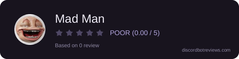 Rating widget preview for Mad Man