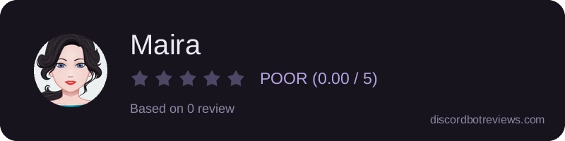 Rating widget preview for Maira