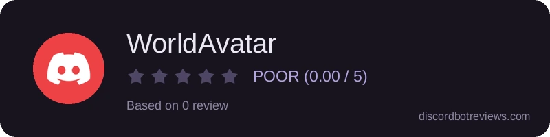 Rating widget preview for WorldAvatar