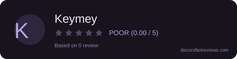 Rating widget preview for Keymey