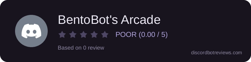Rating widget preview for BentoBot's Arcade