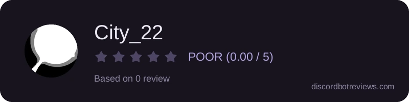 Rating widget preview for City_22