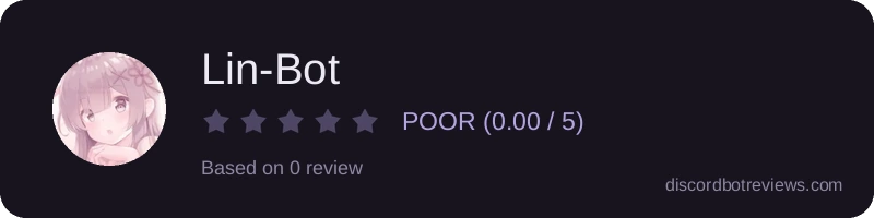 Rating widget preview for Lin-Bot