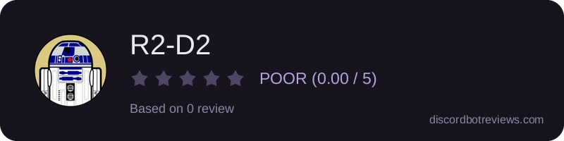 Rating widget preview for R2-D2