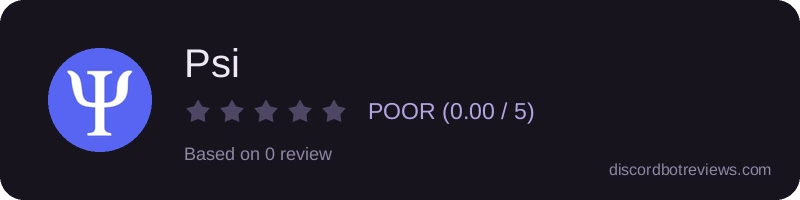 Rating widget preview for Psi