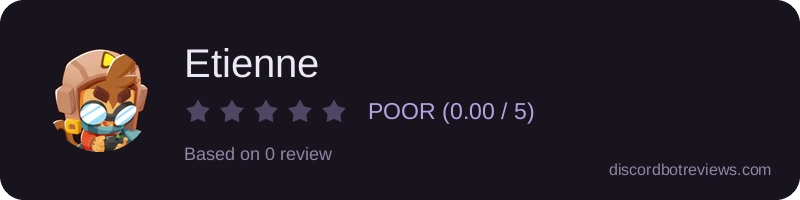 Rating widget preview for Etienne
