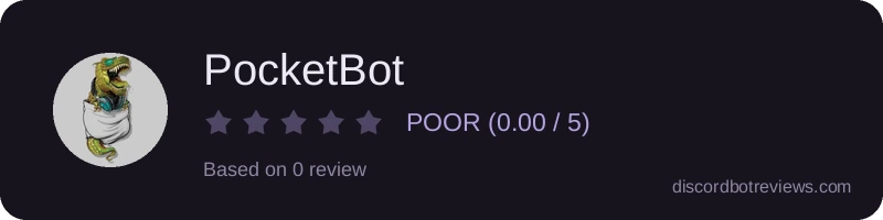 Rating widget preview for PocketBot