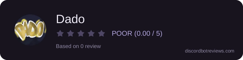 Rating widget preview for Dado