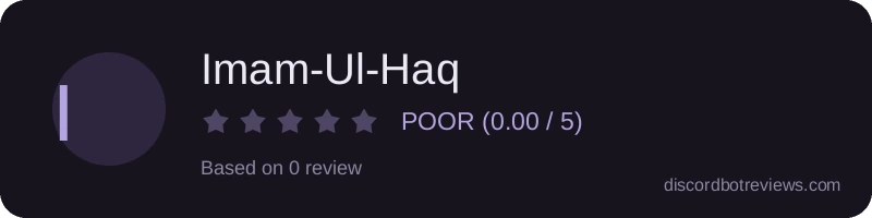 Rating banner for Imam-Ul-Haq
