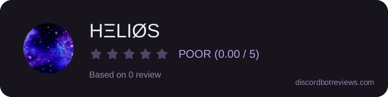 Rating widget preview for HΞLIØS