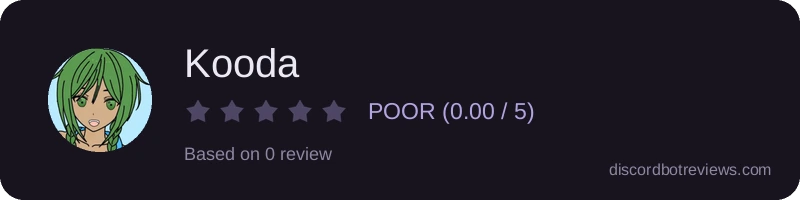 Rating widget preview for Kooda