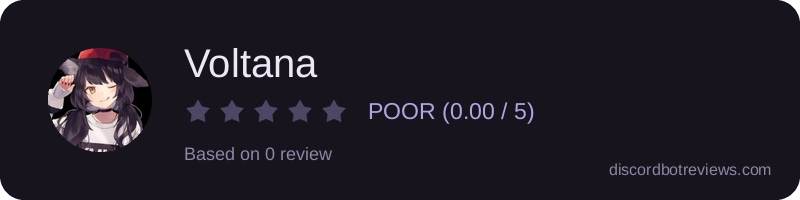 Rating widget preview for Voltana