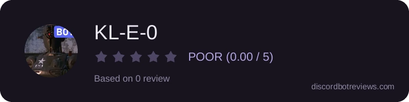 Rating widget preview for KL-E-0